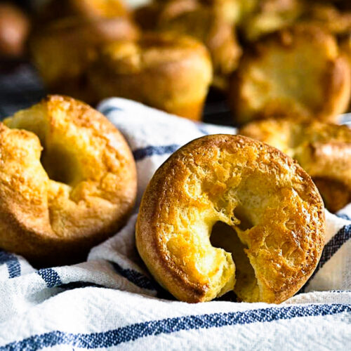 Up close yorkshire puddings