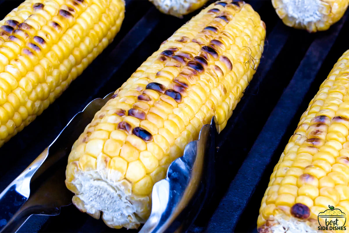 Grilling street corn