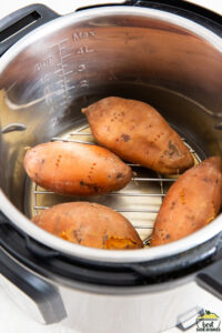 cooked sweet potatoes in an instant pot